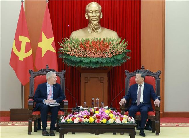 Party chief hails US firms as key to stronger ties