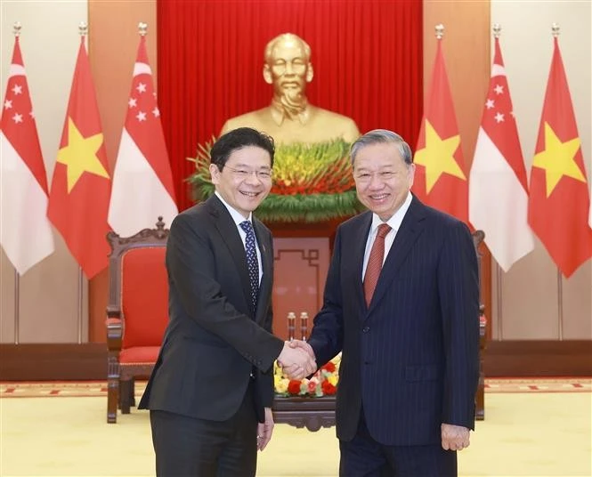 Party chief urges swift deployment of Vietnam-Singapore Comprehensive Strategic Partnership