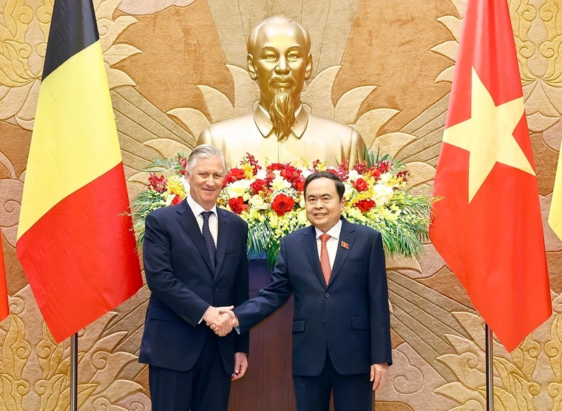 NA leader hosts Belgian King in Hanoi