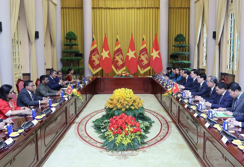 Vietnamese, Sri Lankan Presidents hold talks in Hanoi